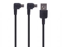Cable recarga Micro USB Doble Midland R74277