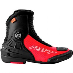 Botas RST Tractech Evo Short D3O Negro / Flo Rojo