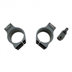 Abrazaderas de semimanillar Lightech CLP512040 51 mm Aprilia Negro