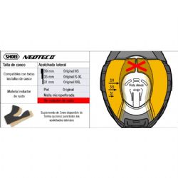Acolchado lateral Shoei Neotec 2 39mm 1 - foto 2 Acolchado lateral Shoei Neotec 2 39mm 1 - foto 2