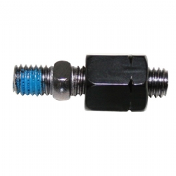 Adaptador de retrovisor espejo Highsider Pro rosca izquierda M8 a M8 Negro