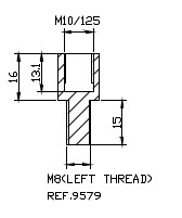Adaptador retrovisor Puig 9579N
