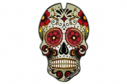 Adhesivo depósito Puig 3673R Skull Rojo