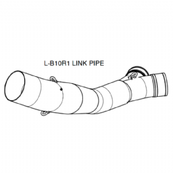 Link Pipe Akrapovic L-B10R1 BMW S1000RR / S1000R 10-14 acero inoxidable