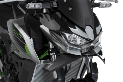 Aleron Naked Frontal Puig 22190C Kawasaki Z500 2024-2025 Símil Carbono