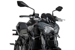 Alerones Puig D12 22472C Kawasaki Z650 2020-2025 Símil Carbono