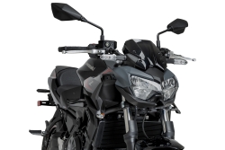 Alerones Puig D12 22472N Kawasaki Z650 2020-2025 Negro