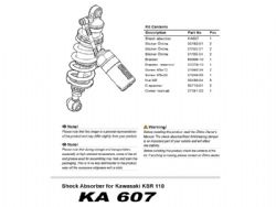 Amortiguador Ohlins KA 607 Kawasaki KSR 110 - foto 2 Amortiguador Ohlins KA 607 Kawasaki KSR 110 - foto 2