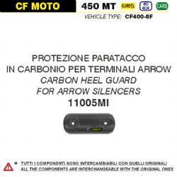 Protector de calor en fibra de carbono Arrow 11005MI CF Moto 450 MT 2024