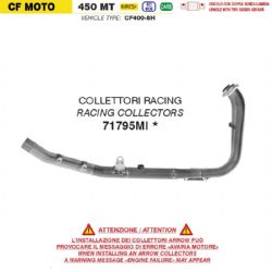 Colector escape Arrow 71795MI racing CF Moto 450 MT 2025