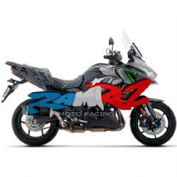 Silencioso escape Arrow 71993AKN Kawasaki VERSYS 1100 2025 Indy Race EVO aluminio Dark fondo carbono