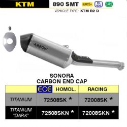 Silencioso escape Arrow 72008SKN Sonora KTM 890 SMT 2024