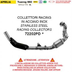 Colectores escape racing Arrow 72202PD Aprilia Tuareg 660 2025