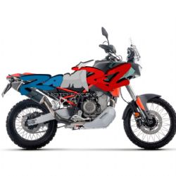 Silencioso escape Arrow 72646AKN Indy Race EVO Aprilia Tuareg 660 2025 aluminio Dark fondo carbono
