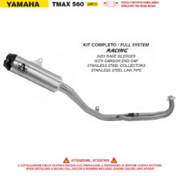 Escape completo Arrow 73022PK Yamaha TMAX 560 2025 racing silencioso Indy Race titanio