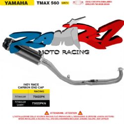 Escape completo Arrow 73022PKN Yamaha TMAX 560 2025 racing silencioso Indy Race titanio Dark