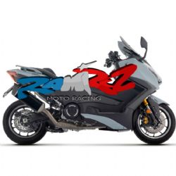 Escape completo Arrow 73023PTN Yamaha TMAX 560 2025 racing silencioso Pista titanio Dark