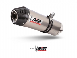 B.028.lnc Mivv Silencioso Escape Oval Titan Con Tapa Carbono Bmw R 1200 R 2011-14