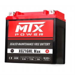 Batería MTX Power XGZ16HL Max MF AGM - foto 2 Batería MTX Power XGZ16HL Max MF AGM - foto 2