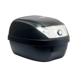 Baúl S-Line KS28N 28 Litros Negro Mate con parilla y anclajes