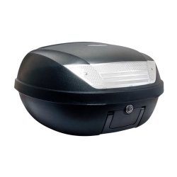 Baúl S-Line KS52N 52 Litros Negro Mate con parilla y anclajes