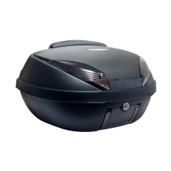 Baúl S-Line KS52N2 52 Litros Negro Mate / Carbono con parilla, anclajes y respaldo