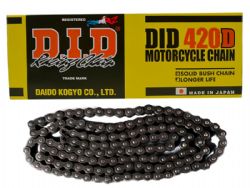Cadena DID 420D 118 eslabones negro