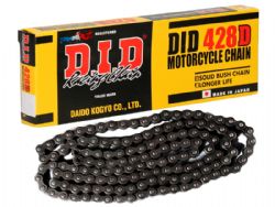 Cadena DID 428D 100 eslabones negro