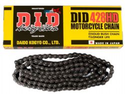 Cadena DID 428HD 138 eslabones negro