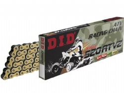 Cadena DID 520ATV2 116 eslabones oro/negro
