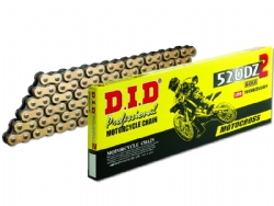 Cadena DID 520DZ2SDH 104 eslabones oro/negro