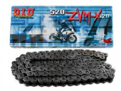 Cadena DID 520ZVM-X 104 eslabones negro