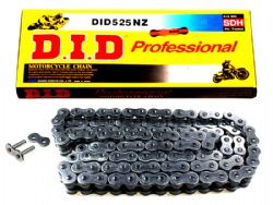 Cadena DID 525NZ 118 eslabones negro