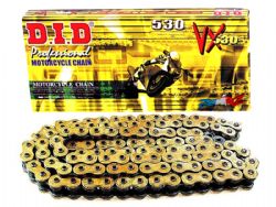 Cadena DID 530VX 130 eslabones oro