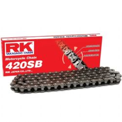 RK 420SB con 140 Eslabones Enganche Clip Rápido | Cadena moto RK