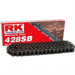 Cadena RK 428SB con 132 Eslabones Enganche Clip Rápido