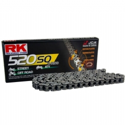 RK 520SO con 106 Eslabones Enganche para Remachar | Cadena moto RK