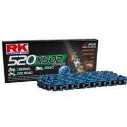 Cadena RK 520XSO con 120 Eslabones Enganche para Remachar en Color Azul