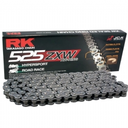 Cadena RK 525ZXW con 118 Eslabones con Enganche para Remachar
