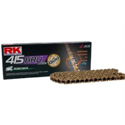 Cadena RK 415HRU con 142 Eslabones Enganche Clip Rápido en Color Oro