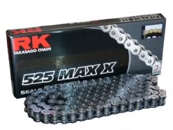 Cadena Rk 525MAX-X 118 eslabones negro