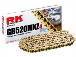 Cadena Rk GB520MXZ4 118 eslabones oro