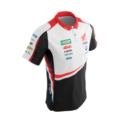 Camiseta Ixon Teams Team LCR Moto GP 22 Po1 Negro / Blanco / Rojo
