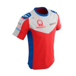 Camiseta Ixon Teams Pramac Moto GP 22 Ts1 Rojo / Azul / Blanco