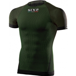 Camiseta técnica manga corta Sixs TS1 Carbon Underwear Dark Green