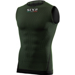 Camiseta técnica sin manga Sixs SMX Carbon Underwear Dark Green