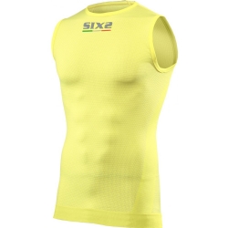 Camiseta técnica sin manga Sixs SMX Carbon Underwear Yellow Tour