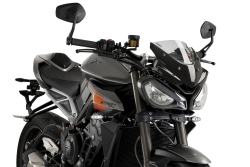 Carenabris New Generation Sport Puig 22234H Triumph Street Triple 765 2023-2025 Ahumado Claro