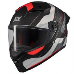 Casco Axxis Fenix Ork B5 Negro / Gris / Naranja Mate