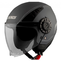 Casco Axxis OF513B Metro S 22.06 Solid A1 Negro Mate